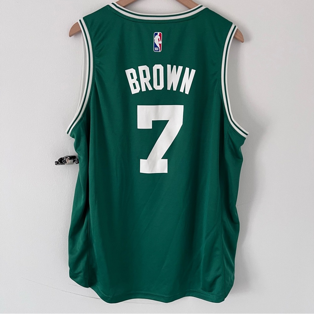 NWT Jaylen Brown Boston Celtics Basketball Jersey Men’s XL fanatics green